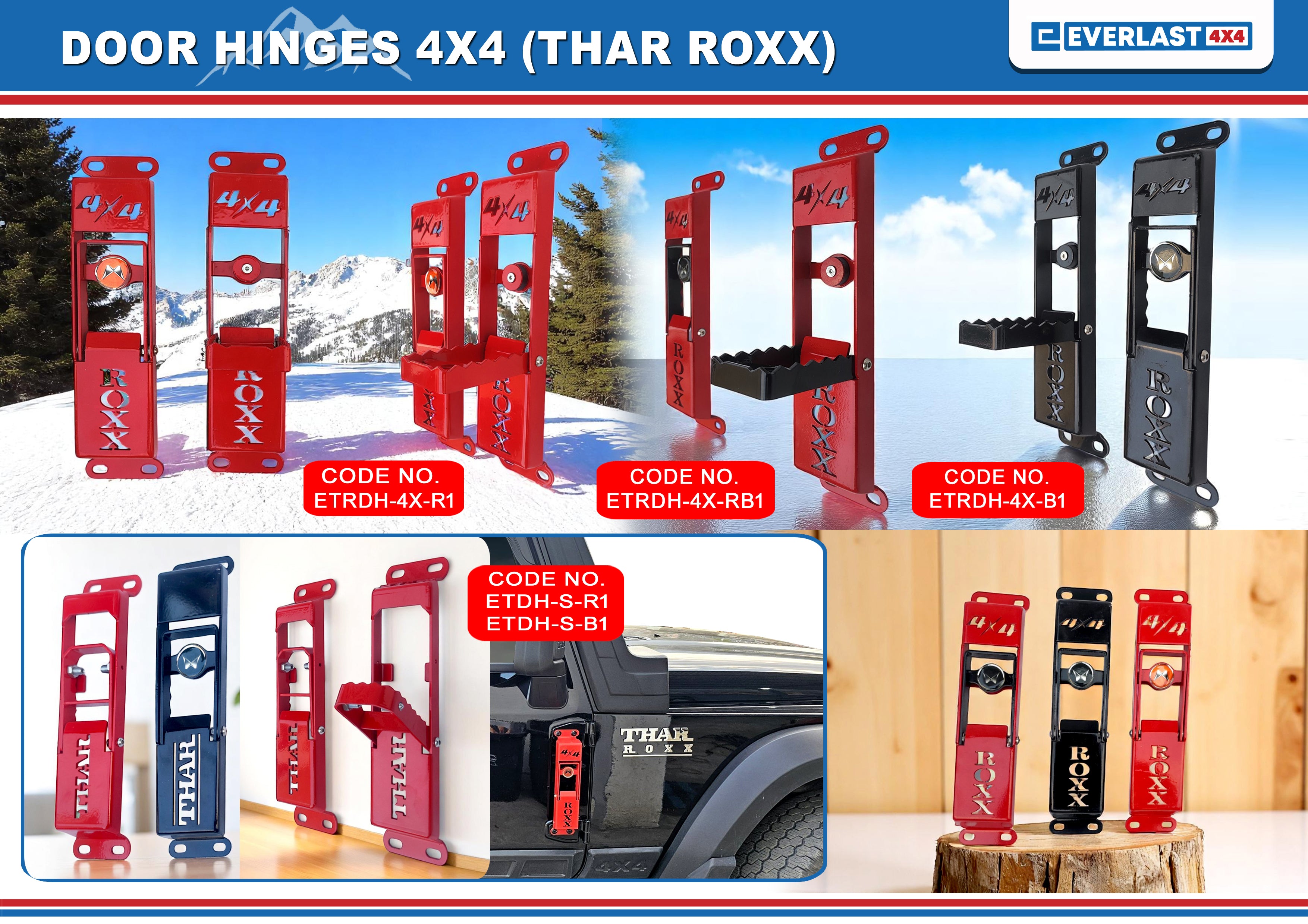 THAR ROXX DOOR HINGES 4X4
